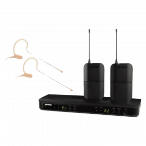Shure BLX188/MX53 Çift Kanallı Kablosuz Kulak Üstü Mikrofon Seti (2x MX153)
