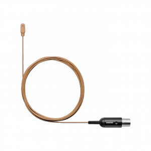 Shure DL4C/O-MTQG-A DuraPlex IP57 Su Geçirmez Yaka Mikrofonu (Kakao, Omni, TA4F)