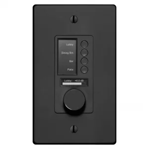 Symetrix W3 IP Duvar Kumandası, Enkoder, 4 Tuş, 2 OLED, Siyah US