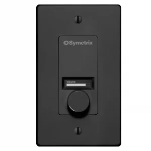Symetrix W1 IP Duvar Kumandası, Enkoder ve OLED Ekran, Siyah US