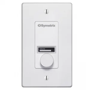 Symetrix W1 IP Duvar Kumandası, Enkoder ve OLED Ekran, Beyaz US