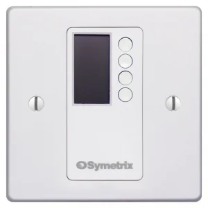 Symetrix W2 IP Duvar Kumandası, 4 Tuş ve OLED Ekran, Beyaz Euro