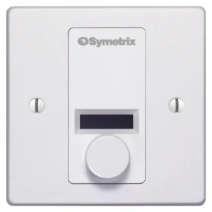 Symetrix W1 IP Duvar Kumandası, Enkoder ve OLED Ekran, Beyaz Euro