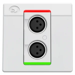 Symetrix xIn XLR 2 Dante XLR Duvar Paneli 2 Giriş, Beyaz, Euro