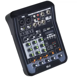 Wöller W-404 4 Kanal Mini Deck Mikser, +48V Phantom