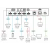 Kramer MV-4X 4 Window Multi–viewer/4x2 Seamless Matrix Switcher