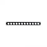 RMP10 Rack Patch Panel 10 bağlantı Şasi Tip XLR, Powercon, TS konnektörler için
