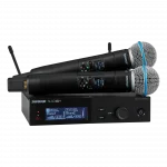 Shure SLXD24D+/B58 Dijital Çift Kanallı Kablosuz El Mikrofonu Seti (2x Beta 58A)