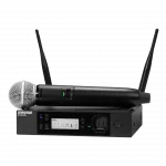 Shure GLXD24R+/SM58 Dijital Kablosuz El Mikrofonu Seti (Rack Alıcı, SM58)