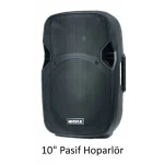 Mickle MP1012 2x10 Akülü Mobil Çift Hoparlörlü Ses Sistemi, Çift Mikrofon, 600/1200W 99 Dijital Efekt, Bluetooth