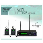 ROOF R-1200 Çift Yaka Kablosuz Mikrofon Seti