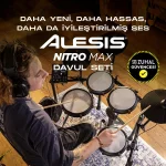 ALESIS Nitro MAX 8 Parça Elektronik Davul Seti - Bluetooth ve BFD Sesleri Dahil