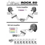 Apart Rock 20 6 Outdoor 2-yollu Bahçe Hoparlörü 8-ohm 60W/prg 20W/100V