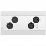 Audac NWP222 Network in- & output panel - 2 x XLR in- & out + BT (4 x 2 CH)