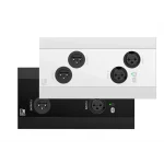 Audac NWP222 Network in- & output panel - 2 x XLR in- & out + BT (4 x 2 CH)