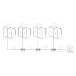 Audac WP220 Universal wall panel - Bluetooth receiver input - 80 x 80 mm