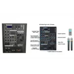 Bergmann SUB-16 15 Aktif Sub Compact Mixer + Player + Mikrofon 1000W, USB, Bluetooth