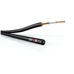 IVOX VF 224 Flat Yassı Kurulum Kablosu 2x0,22 mm², 100 m Rulo, Siyah