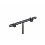 König & Meyer 23550-300-55 Çift Mikrofon Barı, 60–172 mm, 3/8, Siyah