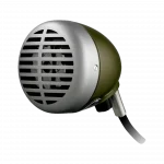 Shure 520DX Green Bullet Armonika Mikrofonu (Ses Kontrollü, 6,3 mm Jak)