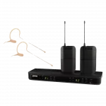 Shure BLX188/MX53 Çift Kanallı Kablosuz Kulak Üstü Mikrofon Seti (2x MX153)