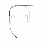 Shure DH5B/O-MTQG DuraPlex IP57 Subminyatür Headset Mikrofon (Siyah, Omni, TA4F)