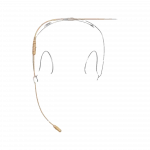 Shure DH5T/O-LM3 DuraPlex IP57 Subminyatür Headset Mikrofon (Bej, Omni, LEMO3)