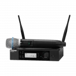 Shure GLXD24R+/B87A +PLUS seri EL tipi kablosuz mikrofon seti (Beta 87A, rack tipi)
