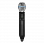 Shure GLXD24R+/B87A +PLUS seri EL tipi kablosuz mikrofon seti (Beta 87A, rack tipi)