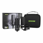 Shure SM4-K-KIT Kondenser Kayıt Mikrofonu Kiti (Şok Montaj ve Manyetik Pop Filtre)
