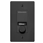 Symetrix W1 IP Duvar Kumandası, Enkoder ve OLED Ekran, Siyah US