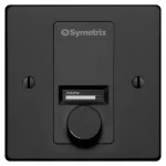 Symetrix W1 IP Duvar Kumandası, Enkoder ve OLED Ekran, Siyah Euro