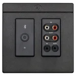 Symetrix xIO Bluetooth RCA-3.5 Dante Duvar Paneli, Siyah