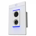 Symetrix xIO XLR 1x1 Dante XLR Duvar Paneli 1 Giriş 1 Çıkış, Beyaz, US