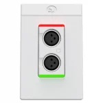 Symetrix xIn XLR 2 Dante XLR Duvar Paneli 2 Giriş, Beyaz, US