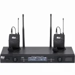 Wöller W-930YY Çift Yaka UHF Kablosuz Mikrofon Seti, Rack Tipi