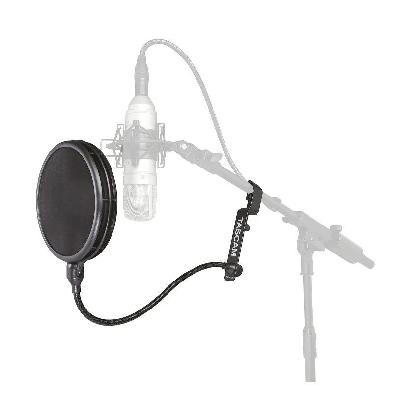 Tascam TM-AG1 Mikrofon pop filter incl. Gooseneck and mounting adapters