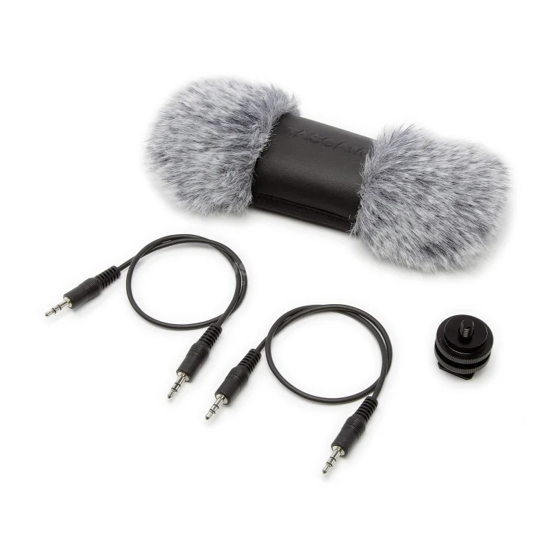 Tascam AK-DR70C Accessory-Pack DR-70D: Windscreen, StereoMini-Jack-Cable, Shoe-Montaj