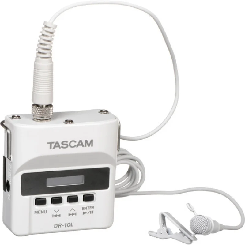 Tascam TM-10LW Lavalier Cond. Mic. WHITE for DR-10LW