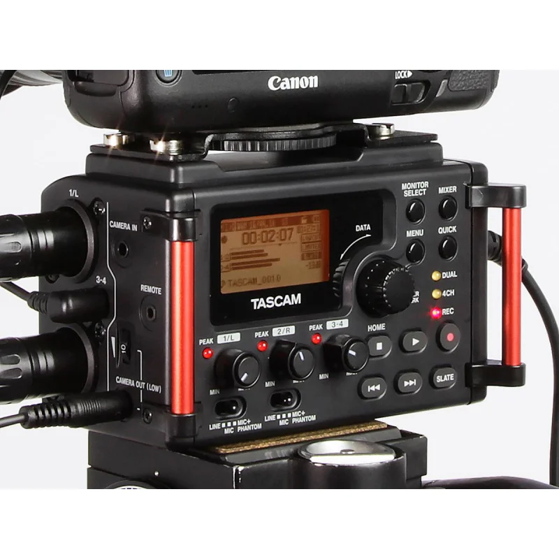 Tascam DR-60DMK2 Prof.Multi-Track Audio-Recorder for DSLR-Cameras