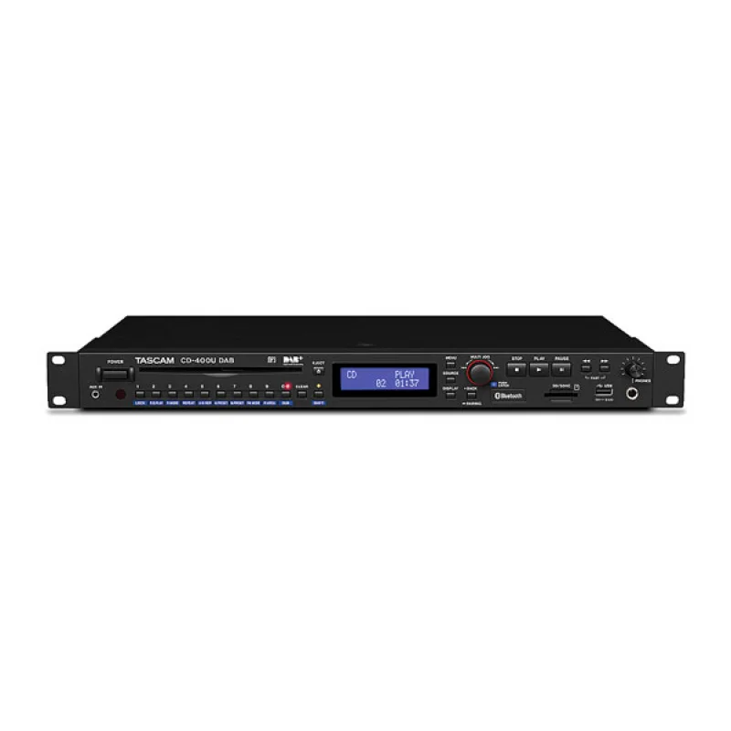 Tascam CD-400UDAB CD/SD/USB/Bluetooth Player with BlueTooth Receiver and DAB+/FM-Tuner