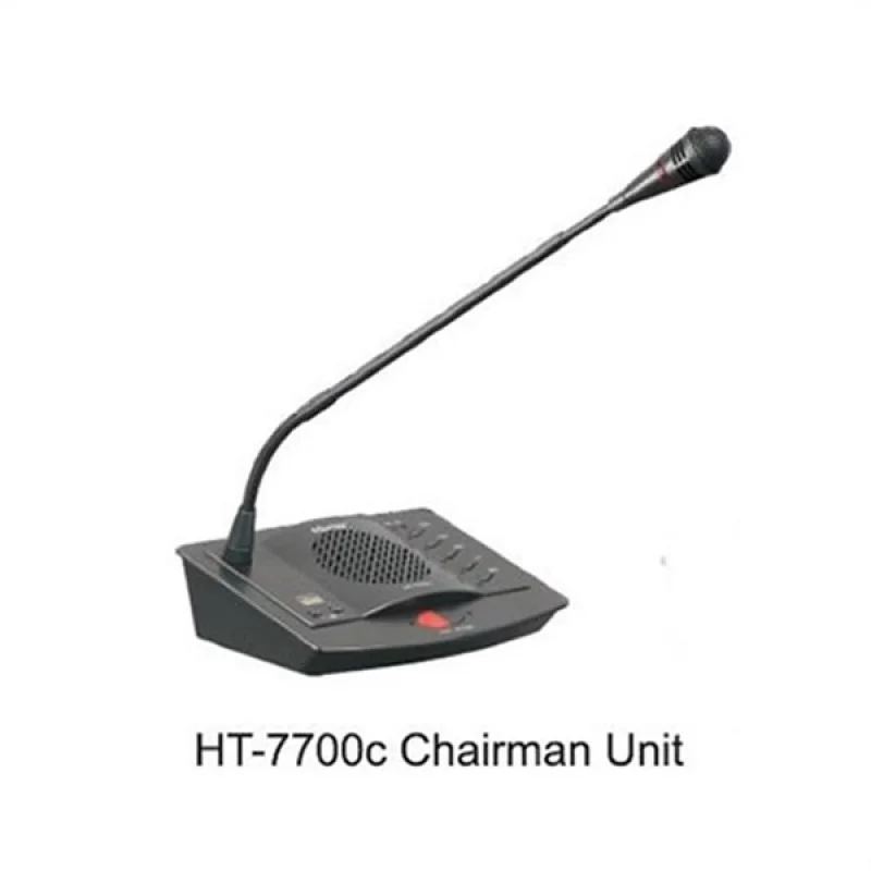 HTDZ HT-7700C Konferans Başkan Ünitesi, Tartışma + Video + Oylama, Hoparlörlü, 8P-DIN