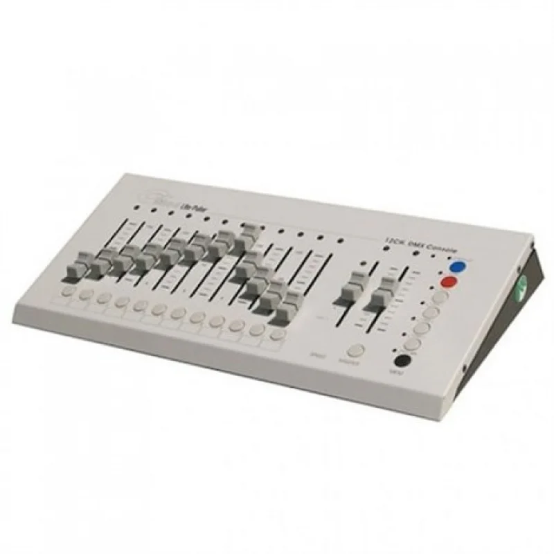Lite-Puter CX-1204 12 Kanal DMX Işık Konsolu, 12 Sahne, Chase, Ses Kontrolü