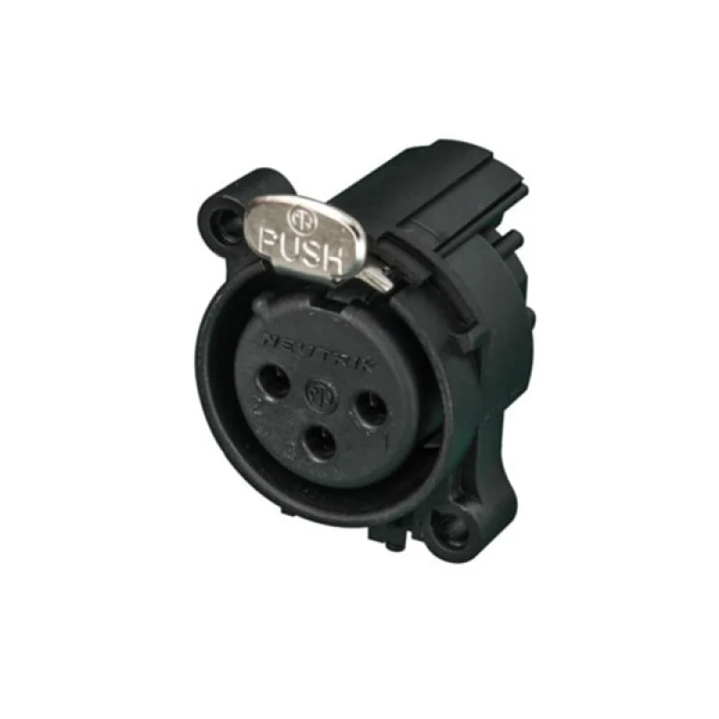 Neutrik NC3FAAH 3 Pin XLR Dişi PCB Şasi Konnektörü, Yatay, Topraklamasız