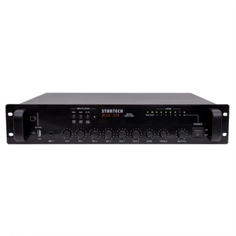 Omcron ASC-250 250W/100V Mikser Amfi, USB/SD, EMC 24V AC/DC