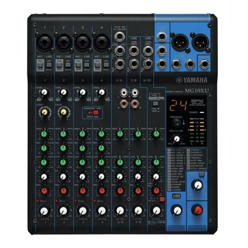 Yamaha MG10XU 10 input Efektli Ses Mikseri, USB Audio Interface