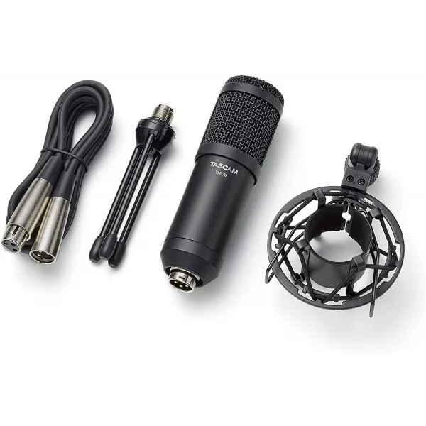Tascam TM-70 Dinamik Mikrofon Seti Shockmount + Stand
