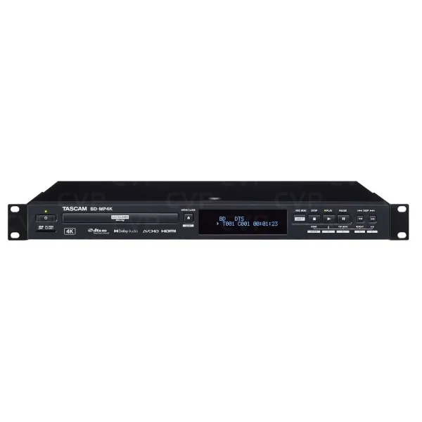 Tascam BD-MP4K Professional 4K/UHD-Blu-Ray Player for Touring and Installation