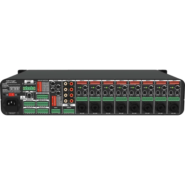 EUROCOM MA-6008 12 Kanal Auto Mikser Amfi 2x80W/100V 4-ohm 2-zone
