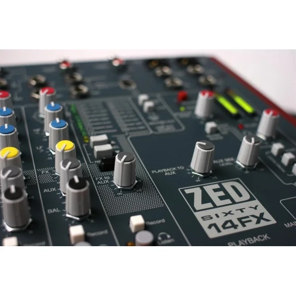Allen & Heath ZED60-14FX  12 Kanal (8 Mono / 2 Stereo) Analog Deck Mixer